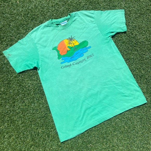 VTG 80’s Grand Canyon Lite Green Tee - Picture 2 of 5
